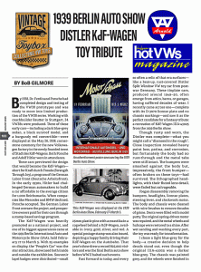 DISTLER SPLIT VW 1939 BERLIN AUTO SHOW